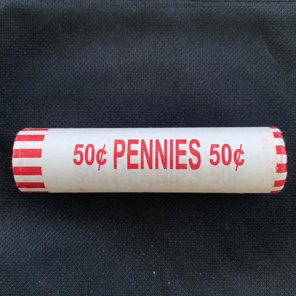 2025 Unopened Bank Roll 50 Pennies Lincoln Shield Cent Final Penny Uncirculated